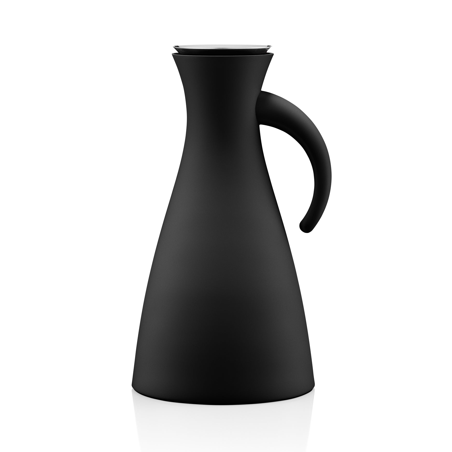Thermoskanne 1 l, Matt Schwarz
